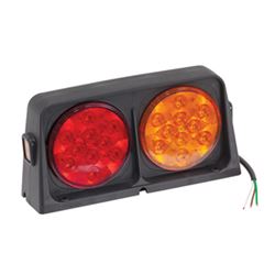 Picture of Wesbar 54209-019 Replacement Part, Dual RH LED AG Light w/3 Wire Leads - Lens: Rear-Red/Amber, Front-Amber/Blank