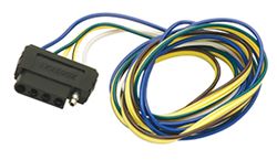 Picture of Wesbar 702305 5-Flat Car End Connector, 4' Wishbone Harness, 18" Ground, 4' Auxiliary