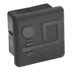 Picture of Draw-Tite 7010 Rubber Economy Receiver Tube Cover w/"D" Logo for 2" Sq. Receivers