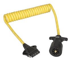 Picture of Wesbar 787207 7-Way Flat Pin to 5-Flat Coiled Adapter, 4' Long