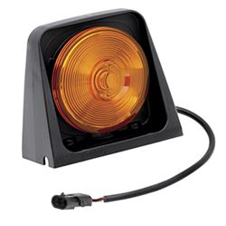 Picture of Wesbar 8260602 Ag Light, Single w/Amber/Amber, Includes 2-Way Weather Pack Shroud