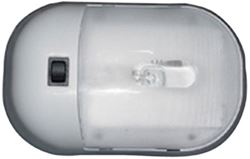 Picture of Fasteners Unlimited 001-902XPB Fasteners Unlimited (001-902xpb) White Double Dome Light With White Oval Lens