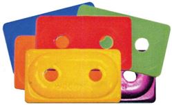Picture of Woodys ADD2-3790-B Woody's ADD2-3790-B Double Digger Aluminum Support Plate 5/16" Red - 48 Pcs