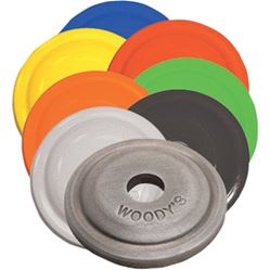 Picture of Woodys AWA-3805 Woodys Round Aluminum Support Plates - Orange - 5/16in. Thread , Material: Aluminum AWA-3805