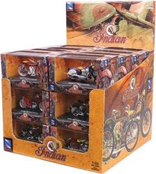 Picture of New Ray Toys 06067 Indian Motorcycle Die-Cast Display 1:32 Scale 24pc