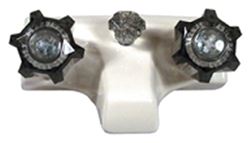 Picture of Lasalle Bristol (bristol Prods) 20351P21 Lasalle Bristol 20351p21 Utopia Parchment Finish 4" Plastic Tub And Shower Diverter With Smoke Handles