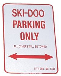 Picture of Voss Signs 1218SDP Ski Doo Parking Only - Aluminum Sign 12" X 18"