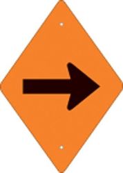 Picture of Voss Signs 262 DA HOR Orange Plastic Reflective Trail Blazer Horizontal Arrow