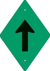 Picture of Voss Signs 262 DA VGR Green Plastic Reflective Atv Trail Blazer Vertical Arrow