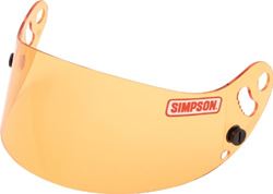 Picture of Simpson Racing Equipment 84304A Simpson 84304a Devil Ray Amber Shield