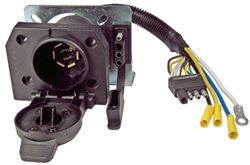 Picture of Pico Wiring 6574PT Pico 6574pt 4-Way Flat To Both 7-Way Rv Blade And 4-Way Flat Female Trailer Connector Adapter