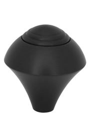 Picture of Lokar SK-6927 Auto Transmission Shifter Knob; 2 In. Dia. Deco Style; W/plain Push
button For Lokar Shifter; Black Finish;