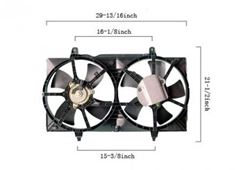Picture of APDI 6029140 Dual Radiator And Condenser Fan Assembly