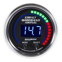 Picture of AutoMeter 6197 Gauge, Air/fuel Ratio-Pro Plus, 2 1/16" , 10:1-20:1, Digital W/ Pk & Wrn, Cobalt