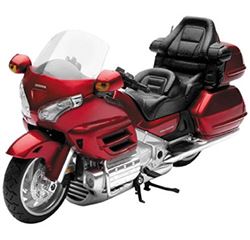 Picture of New Ray Toys 57253A Honda Gold Wing 2010 Motorcycle 1:12 Scale Die-Cast Model Burgundy