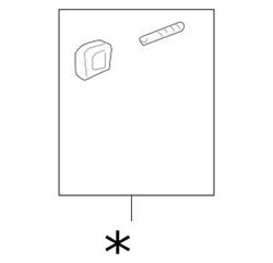 Picture of GENUINE PORSCHE 986-637-244-18 Keyless Entry and Alarm System Remote Control Transmitter