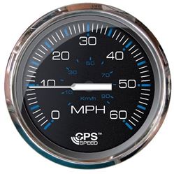 Picture of Faria Instruments 33749 Faria Beede Instruments Ches S/s Blk Gps Speedo 60 Mph 33749