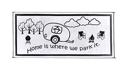 Picture of Ming'S Mark Inc RH8181 Mat-Rvhome 8'X18' Black-White