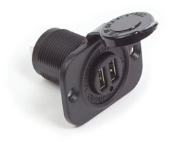 Picture of Blue Sea Systems 1016 BLUE SEA 12VDC Socket Dual USB Output 5V 2.1A | 1016-BSS