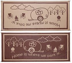 Picture of Ming'S Mark Inc RH8187 Mat-Rvhome 8'X18' Brown-Beige