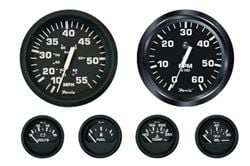 Picture of Faria Instruments KT9799 FARIA EURO BLACK BOX SET INBOARD SPEEDO TACH FUEL VOLTS
