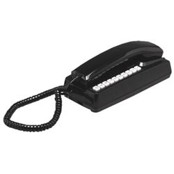 Picture of NewMar PI-10(BL) Phone Com (black), Mfg# Pi-10(bl), Ten Station Handset W/ Base, Black. Can Be Wired To Up To Nine Other Handsets For A Multi-Station Intercom System.