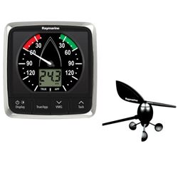 Picture of Raymarine E70150 I60 Wind System W/masthead Unit, Mfg# E70150, Wind Speed And Direction Functions, Analog Pointer And 1.3" Segmented Lcd, 4.3"w X 4.5"h, Seatalk Interface. Supplied With Surface Mounting Hardware And Seatalk Cables. Masthead Assembly Included.
