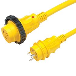 Picture of Marinco 35SPP Marinco 30a 125v 35' Molded Cordset Yellow