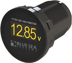 Picture of Blue Sea Systems 1733 BLUE SEA Meter Mini OLED DC Voltage | 1733-BSS