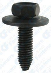 Picture of Auveco AP13614  AP13614 Hex Sems Head CA Point Body Bolt, M8 x 1.25 mm Screw x 13 mm Hex x 30 mm L, Phosphate