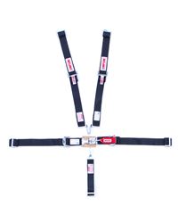 Picture of Simpson Racing Equipment 29025BK 5 Point L & L 1/4 Midget Wrap Around Pull Down Individual Harness, Black
