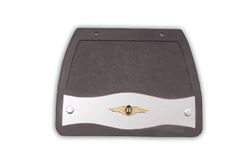 Picture of Show Chrome 2-111 Rubber Mud Flap with Chrome Strip