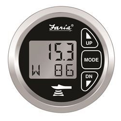 Picture of Faria Instruments 13752 FARIA CHESAPEAKE BLACK 2" DEPTH SOUNDER W/AIR & WATER