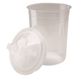 Picture of 3M 16114 PAINT CUP MINI LIDS AND LINERS 6OZ 50 PER BOX