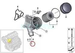 Picture of GENUINE BMW 11-42-8-642-283 Oil Filter Housing