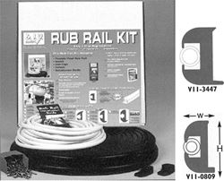 Picture of Taco Metals V11-3447BBK50-2 Rub Rail Kit Black 50ft