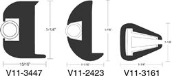 Picture of Taco Metals V11-3447BKA50-1 Black Vinyl Rub Rail 50'