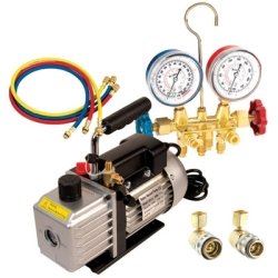 Picture of FJC, Inc. 9281 Vacuum Pump and R134a Manifold Gauge Set Assortment