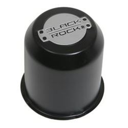 Picture of Black Rock Wheel 330732BR2 330732BR2 BKR PLASTIC SNAP IN CTR CAP SILVER SNAP IN