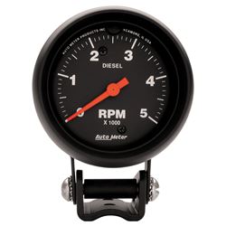 Picture of AutoMeter 2888 Gauge, Tachometer, 2 5/8" , 5k Rpm Diesel, Pedestal, Z-Series