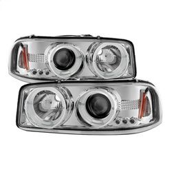 Picture of Spyder 5009364 Projector Headlights - Led Halo - Led - Chrome -