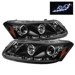 Picture of Spyder 5010667 Projector Headlights- Led Halo - Drl - Black - High H1 - Low H1