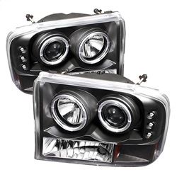 Picture of Spyder 5010339 1pc Projector Headlights - Version 2 - Led Halo - Led - Black