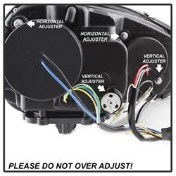 Picture of Spyder 5017529 Projector Headlights - Xenon/hid - Drl - Black - High H7