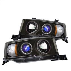 Picture of Spyder 5011893 Projector Headlights - Led Halo - Black - High H1 - Low 9006