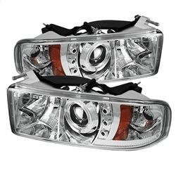 Picture of Spyder 5010094 Ram Sport - Projector Headlights - Led Halo - Led - Chrome - High 9005 - Low H1