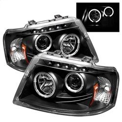 Picture of Spyder 5010117 Projector Headlights - Led Halo - Led - Black -