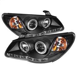 Picture of Spyder 5070241 Projector Headlights - Led Halo - Drl - Black - High H1 - Low H7