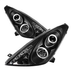 Picture of Spyder 5011848 Projector Headlights - Led Halo - Drl - Black - High H1 - Low H1