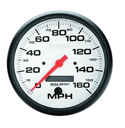 Picture of AutoMeter 5889 Gauge, Speedo, 5" , 160mph, Elec. Program W/ Lcd Odo, Phantom